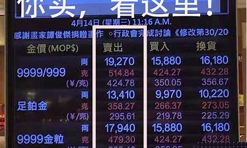 澳门黄金怎么计算_澳门金价计算方法
