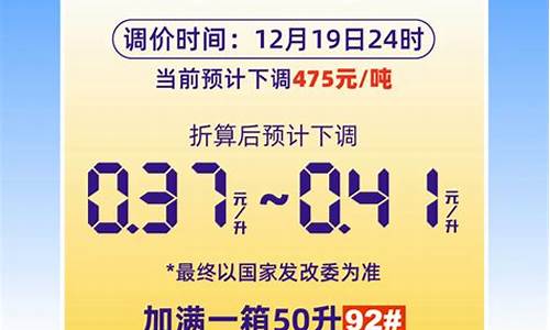98号油价最大降幅_98油价调整最新消息