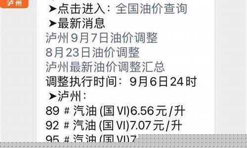 泸州油价优惠站点_泸州油价今日价格
