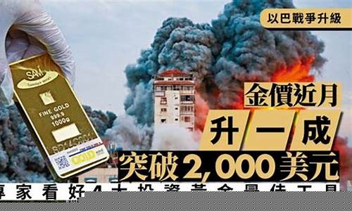 巴以冲突对金价的影响_巴以战争与国际金价